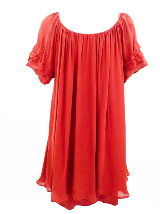 RED SWING DRESS